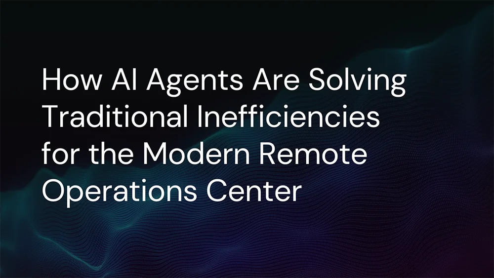 Image Showing How The Rise of AI Agents Solving Inefficiencies in Remote Operations Centre